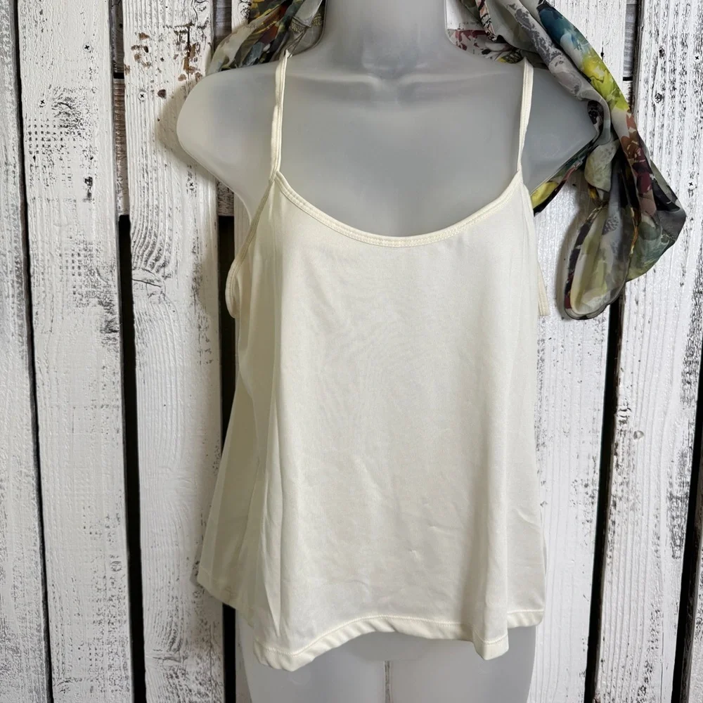 Liz Claiborne 2 Pc Floral Sheer Top With Camisole Size Large Sleeveless Cottage - Picture 2 of 13